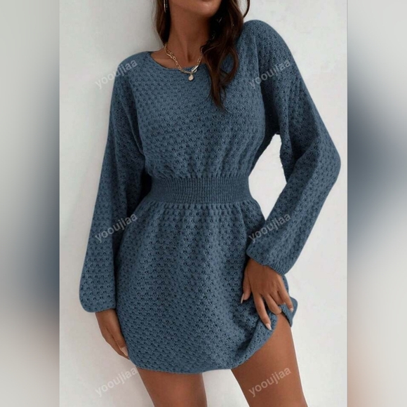 🥳 HP 🥳 Shein Sweater Dress Sz M - Picture 1 of 5